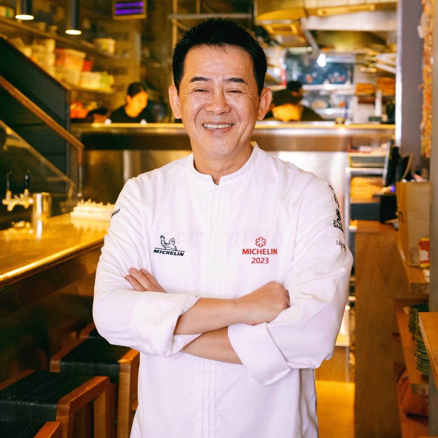 Portrait of Peter Cuong Franklin, head chef and founder of Anan Saigon.